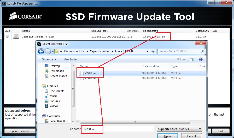 Corsair SSD Field Update Tool