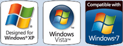 Працює на Windows (XP, Vista, 7)