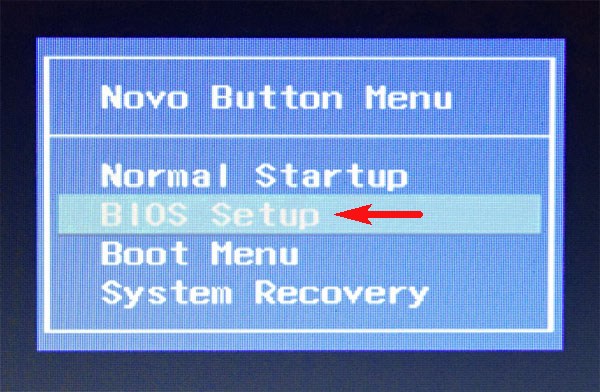 Zde můžete pomocí šipek vybrat boot BIOS nebo Boot Menu