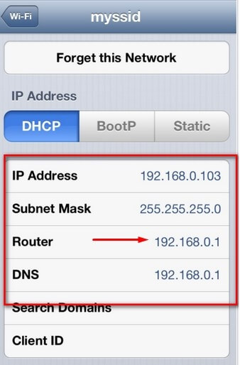 Адресу, вказану тут і є IP адресою роутера вашої мережі