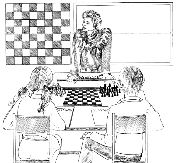 Якщо ти всерйоз захопишся шахами, захочеш   навчитися грати в шахи   і прийдеш в шаховий клуб, то тренер буде проводити заняття на демонстраційній шахівниці