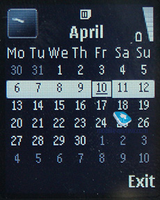 На зовнішній екран також можна вивести календар, секундомір або таймер зворотного відліку