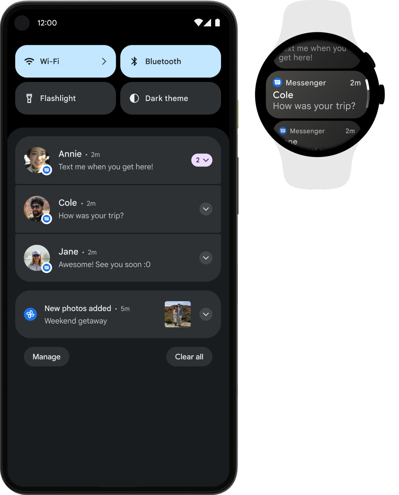 Детальніше   про спеціальні функції повідомлень для носяться пристроїв