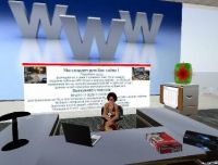 Серед можливостей Second Life можна відзначити наступні: * з урахуванням досконалого механізму аутентифікації і управління доступом з'являється можливість безпечно обмінюватися інформацією, висувати ідеї і поширювати навчальні матеріали * встановлено сім віртуальних регіонів, на яких розташований великий чотирикутний зал, що вміщає весь персонал організації, два конференц- центру і ряд «пісочниць» * централізоване адміністрування дозволяє підприємству управляти по протоколу LDAP віртуальним середовищем і всім її вмістом - пользо  Ательє, регіонами і контентом * розвинена інфраструктура, що підтримує до восьми регіонів і до 800 користувачів одночасно