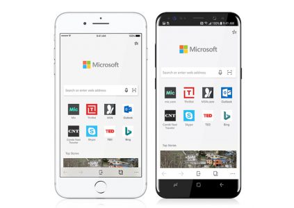 Корпорація Microsoft підготувала версії свого браузера Edge для мобільних платформ iOS і Android